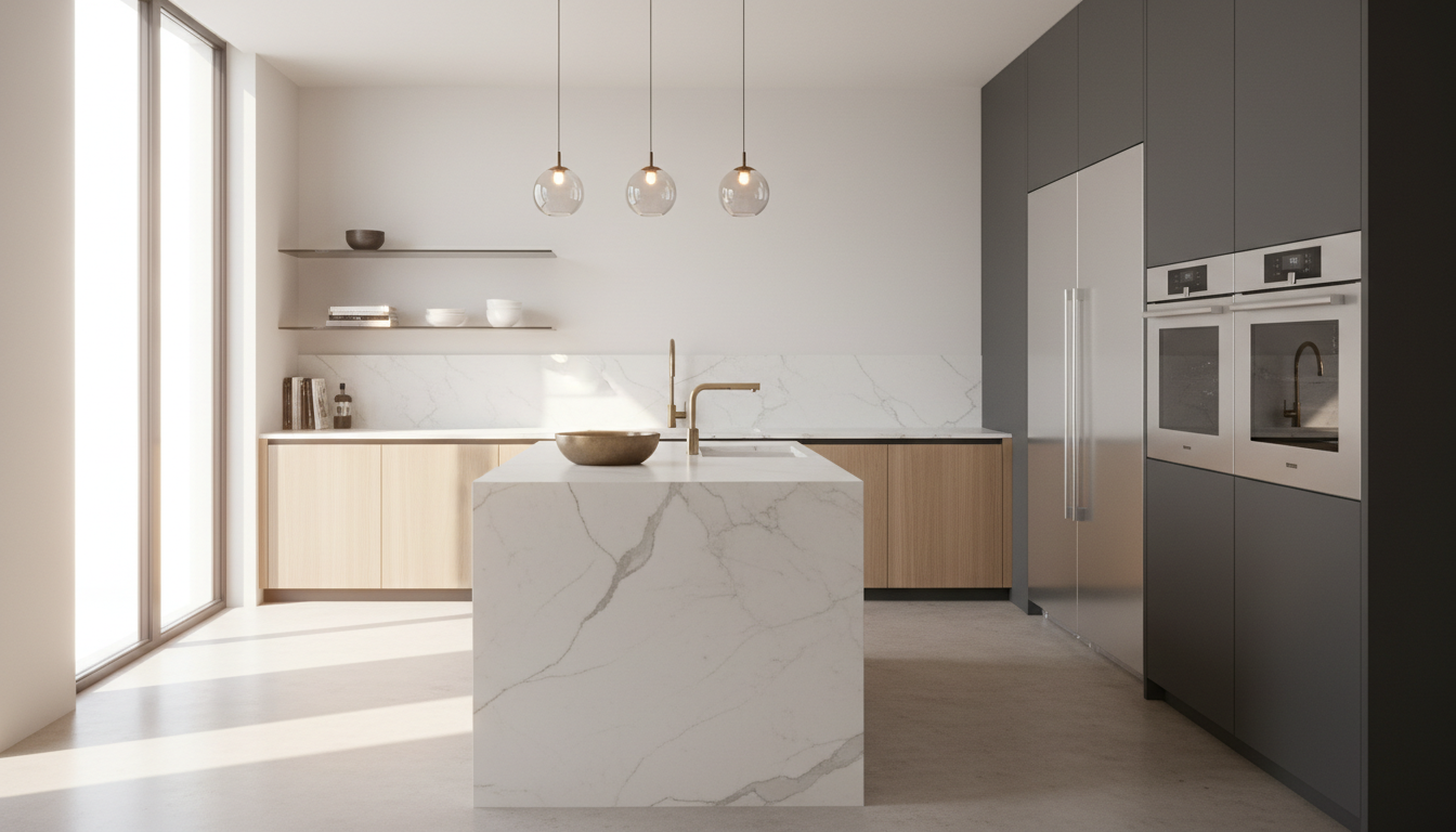 Modern kitchen and premium Sub-Zero appliances